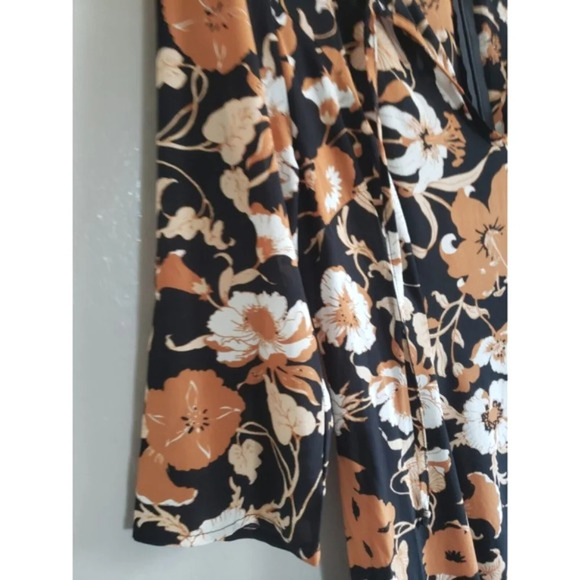 For Love & Lemons Dress Women's Small Floret Print Midi  Black Floral Si… - Picture 5 of 11